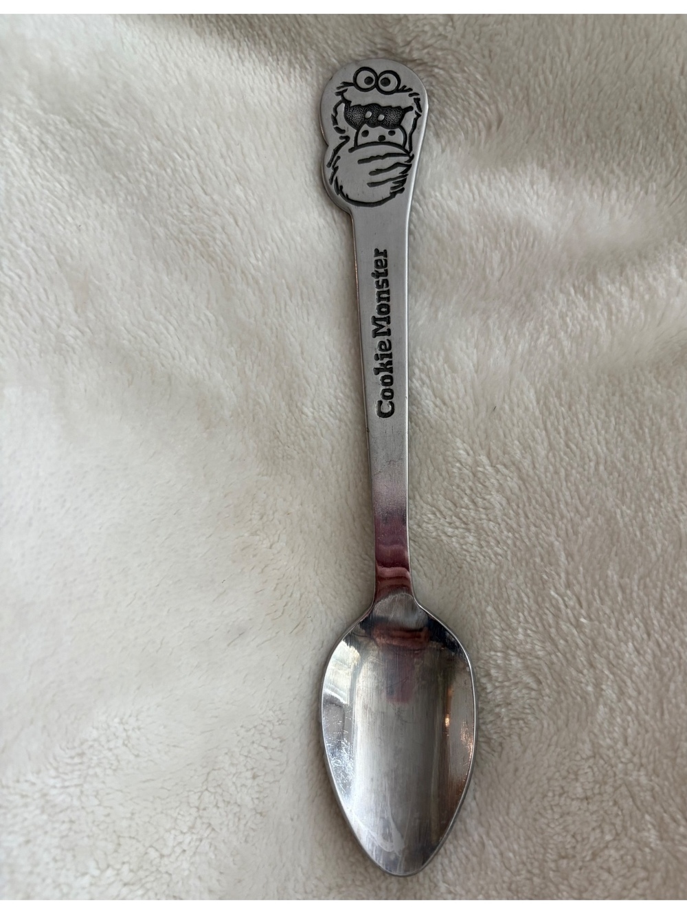 Vintage Cookie Monster Stainless Steel Spoon by Demand Muppets Inc.